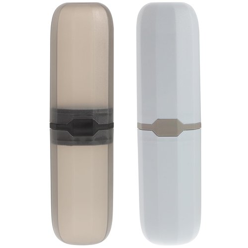 SUPVOX 2Pcs Toothbrush Travel Case: Portable Toothbrush Holder Dustproof Protective Cover for Outdoor and Daily Use
