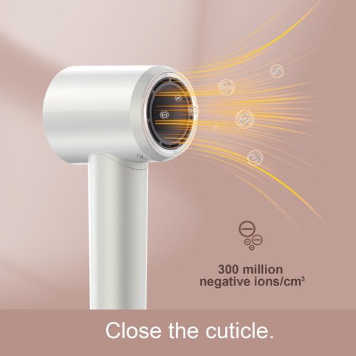 Hair Dryer|High Speed Hair Dryers |150000 RPM Professional Negative Ionic Hair Dryer for Fast Drying (White)