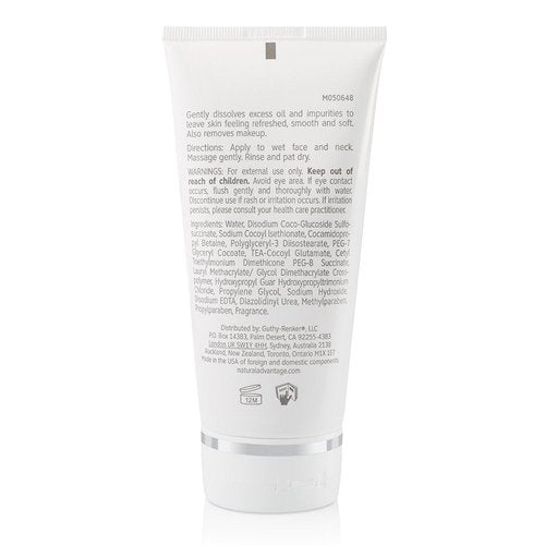 Natural Advantage Daily Cleansing Gel – Gentle Hydrating Wash – Light Fragrance – 6 Ounces by Jane Seymour
