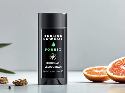 Herban Cowboy Forest Aloe Infused Deodorant with Hints of Cedar, Mandarin, and Black Pepper (2.8 oz) (2 Pack, Forest)