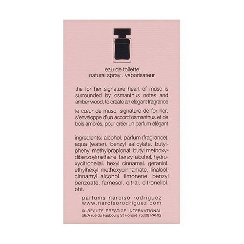 Narciso Rodriguez For Her Eau de Toilette Spray, 1 Ounce, Pink
