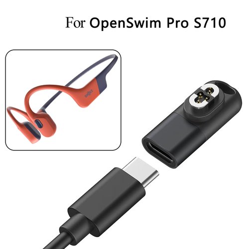 Compatible with Shokz OpenSwim Pro S710 Charging Dock- LOKEKE Portable Replacement USB Type C + Micro Charger Adapter Compatible with Shokz OpenSwim Pro S710