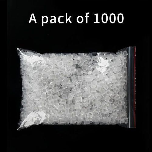 Tattoo Ink Caps Cups - 1000Pcs Disposable Plastic Pigment Tattoos Ink Caps Cups for Tattoo Ink, Tattoo Supplies