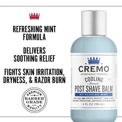 Cremo Barber Grade Original Shave Cream, Astonishingly Superior Ultra-Slick Shaving Cream Fights Nicks & Cooling Formula Post Shave Balm, Soothes, Cools And Protects Skin From Shaving Irritation