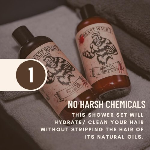 Johnny Slicks Shampoo - Supports Hair Hydration & Volume - Organic Oils & Natural Cleanse - Castor Oil, Aloe Vera, Jojoba - Original Scent - 16 oz