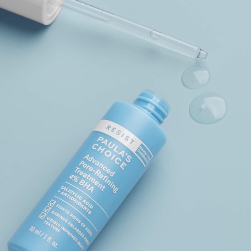 Paula's Choice RESIST Advanced Pore Refining Treatment 4% BHA Serum, Face Exfoliator with Salicylic Acid, Green Tea, Anti-Aging Exfoliant for Oily, Normal, Combination Skin, Fragrance-Free, 1 Fl Oz.