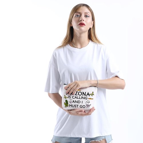 XYANFA State Lover Makeup Bag Desert Vacation Souvenir Gift Arizz ona Is Calling And I Must Go Cosmetic Bag