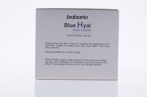 Babaria Hyaluronic Acid Face Cream - Moisturizing and Hydrating - Anti Aging, Wrinkle and Fine Lines - Suitable for All Skin Types - 2 pc