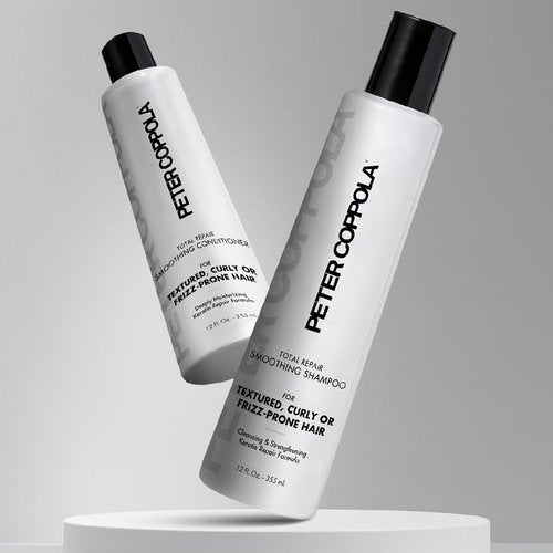 PETER COPPOLA Total Repair Shampoo & Conditioner Duo, Color-safe, Sodium Chloride-free Sulfate-free Shampoo For Color Treated Hair And Smoothing Conditioner – Keratin Treatment Aftercare (12 Fl Oz)