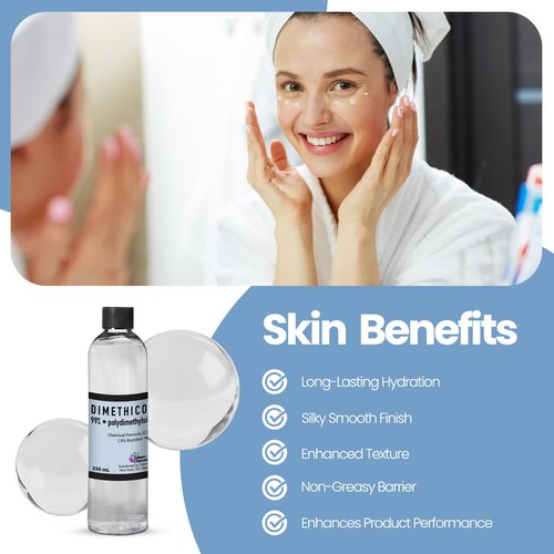 Talsen Chemicals Dimethicone Oil Pure (1 Liter / 33.81 Fl Oz) DIY Pure Dimethicone Cosmetic Grade Skin Moisturizer and Head Lice Treatment, Liquid Silicone for, Gun Oil