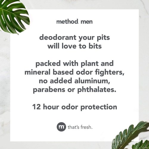 Method Mens Aluminum-Free Deodorant, Juniper & Sage, 2.65 Ounce (Pack of 6)