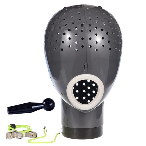 HOMEGOAL Hair Dryer Wig Stand Holder Mannequin Head, Drying Wig From Inside to Outside, Quickly, Easily, For Lace Scalp Cap Net (Dark Grey)
