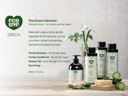 ecoLove - Natural Shampoo, Conditioner & Moisturizing Body Wash - With Organic Cucumber Extract - No SLS or Parabens - Safe for Kids 6 Months and Older - Vegan and Cruelty-Free