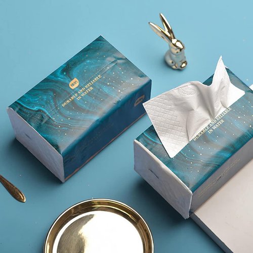 Small Soft Facial Tissue, Bag Cover, NOT In Box, Disposable Facial Napkin, Material Wood Pulp Fiber NOT COTTON, White Facial Paper Tissue, 4-Ply, 4 Packs, 480 Sheets per Pack