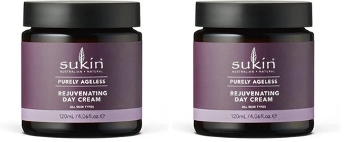Sukin Purely Ageless Rejuvenating Day Cream for Women - 4.06 oz Cream (Pack of 2)