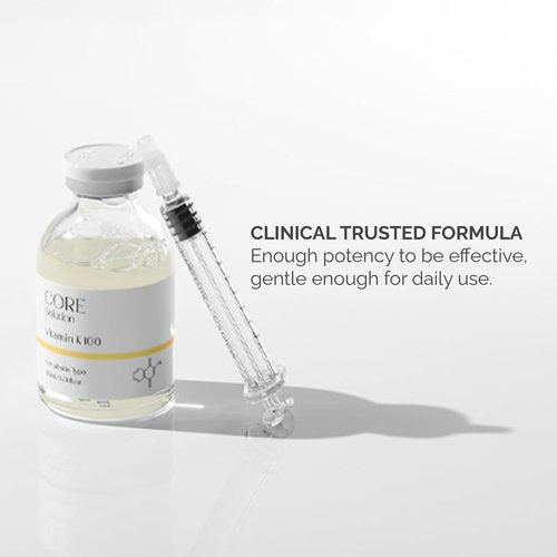 FEEL MATRIGEN Vitamin K 100 Ampoule – Redness & Dark Circle Treatment Serum for Sensitive Skin – 30mL + Needleless Syringe
