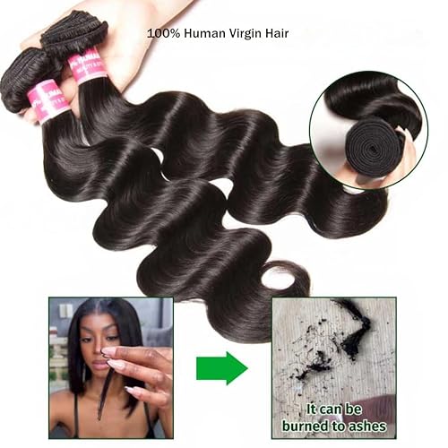 UNICE Malaysian Body Wave Human Hair Weave 3 Bundles 100% Unprocessed Virgin Human Hair Weave Sew In Human Hair Extensions Natural Color 14 16 18 inches
