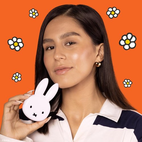 The Crème Shop x Miffy On-The-Go Compact Mirror, Dual-Sided HD Durable Mirror, 2X Magnification, Portable & Lightweight, Limited Edition, Cute Miffy Design