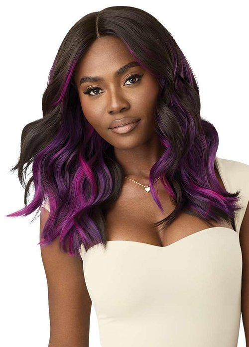 Outre Lace Front Wig - Color Bomb - CB 101 (2/UL PURPLE TWILIGHT)