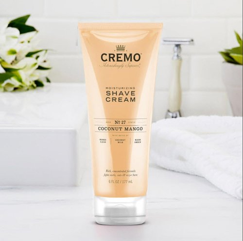Cremo Barber and Coconut Mango Shave Creams, Ultra-Slick Formulas Fight Razor Burn, Nicks and Cuts, 12 oz Total (2 Pack)