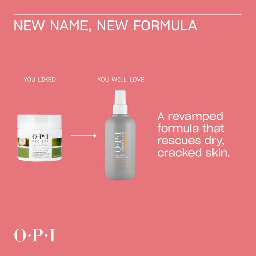 OPI Nature Strong Nails & Skin - Soft & Gone Callus Softener Spray | Soften & Moisturize Dry Skin | Supports Skins’ Natural Moisture Balance | 8.4 Fl Oz | 250 mL