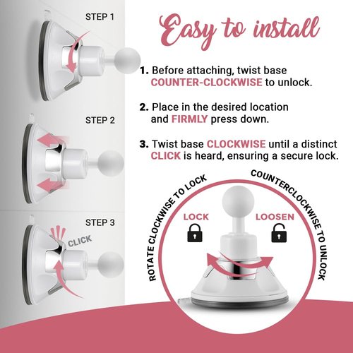 MIRRORVANA 10X Magnifying Makeup Mirror with Suction Cup - Suitable for Cosmetic, Vanity, Bathroom, and Travel Use - Designed for Precise Makeup Application and Skin Care - 6.3" x 6.3" (Square)
