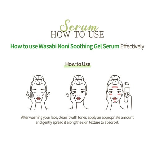 miss dragon Wasabi Noni Soothing Gel Serum (5.07 fl.oz.) – Vegan, Mildly Acidic pH 5.5 Gel-Based Calming Moisturizing Serum Korean Skincare for Sensitive and Acne-Prone Skin