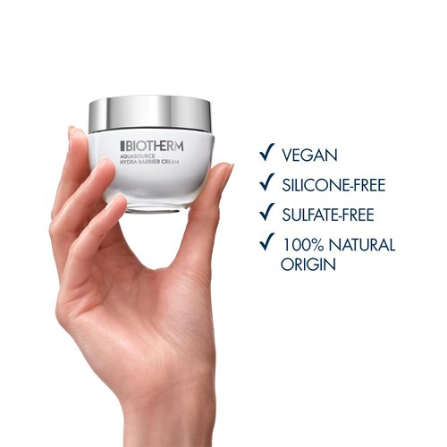 Biotherm Aquasource Hydra Barrier Cream, Lightweight And Fast-Absorbing Face Moisturizer for a Stronger Skin Barrier, with Biotech Plankton, Bio-Ceramides and Hyaluronic Acid 1.7 Fl.Oz.