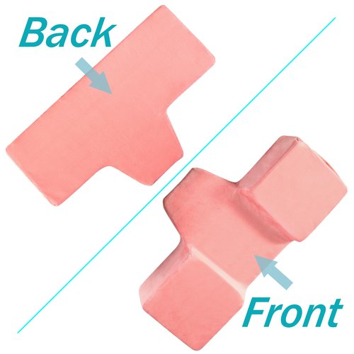 Sankell Beauty Salon Lash Pillow,Comfortable Velvet Memory Foam Eyelash Extension Pillow,Ergonomic Neck Pillow,Protect The Neck When Used for Lash Extension Grafting Make Up(Pink)
