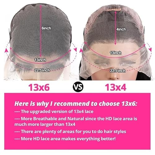 Miminis 24 Inch Deep Wave Lace Front Wigs Human Hair 200% Density HD Transparent Deep Curly Frontal Wigs Human Hair Pre Plucked with Baby Hair