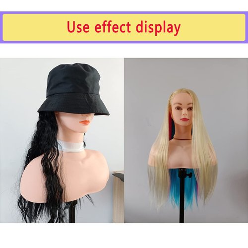 Ruilong Wig Stand Dummy shoulder model Mannequin Head Stand, Wig Head support Holder for Cosmetology Hairdressing Training at Home and Salon Use,shoulder model (Large shoulder)