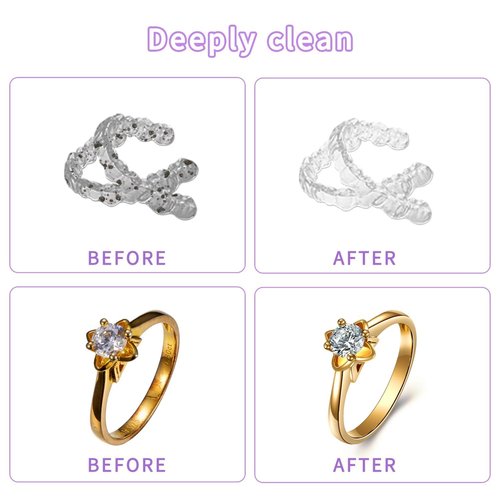 Portable Ultrasonic Retainer Cleaner,Cleans with just water,42kHz Mini Cleaning Machine for all Dental Appliances,Jewelry,Diamonds,Aligner,Whitening Trays,Night Dental Mouth Guard((2025Upgraded))