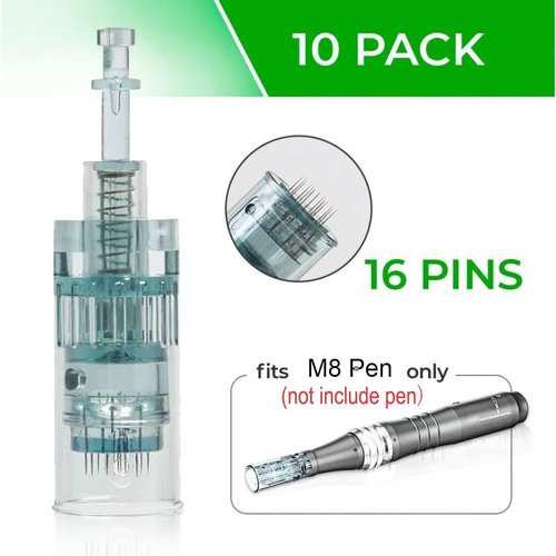 Microneedling Pen Cartridges For Microneedle Machine Set M8 (10pcs 16pin) US-16-J1016