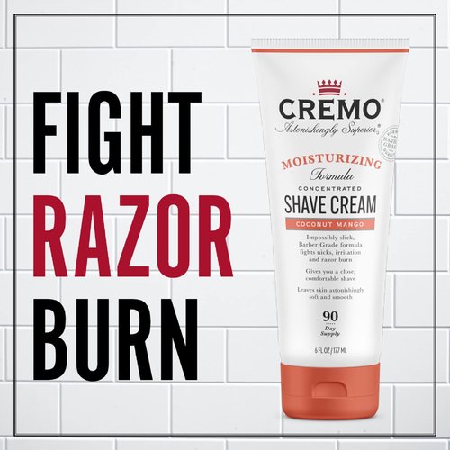 Cremo Coconut Mango Moisturizing Shave Cream, Astonishingly Superior Ultra-Slick Shaving Cream & Cooling Formula Post Shave Balm, Soothes, Cools And Protects Skin From Shaving Irritation