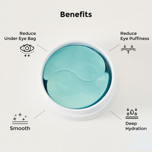 Under Eye Patches for Dark Circles, Puffiness - Eye Bag, Wrinkle Treatment Gel Mask - Caffeine Hyaluronic Acid Niacinamide - Brightening Hydrating - Korean Skincare, Birthday Gift for Women, 30Pairs