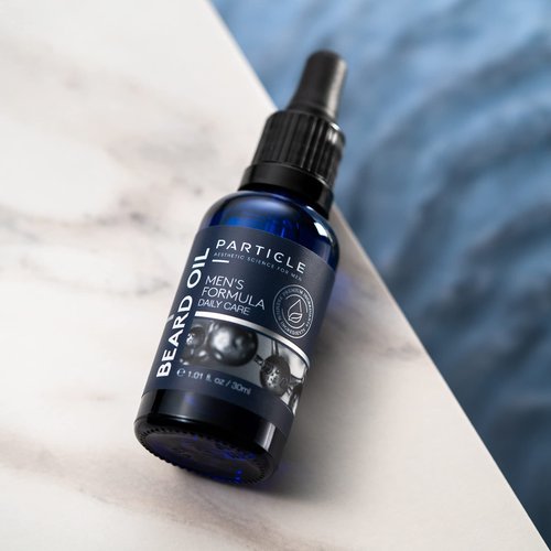 Particle Beard Oil - Soft and Itch-Free Formula with 6 Natural Oils, Argan Oil to Soften, Groom and Soothe Dry Skin (1 Oz)