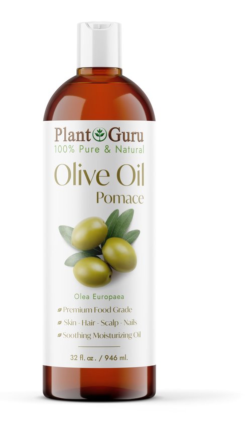 Olive Oil Pomace 32 fl. oz. 100% Pure Natural Carrier Moisturizer For Skin, Body, Face And Hair Growth. Great For DIY Soap Making, Cosmetics and Massage.