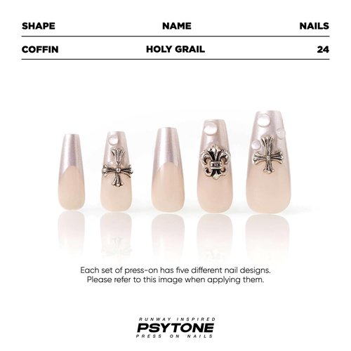 PSYTONE Press on Nails Short Square Fake Nails Flower Silver Glitter Sequins Glue on Nails Purple Full Cover False Nails Press ons Glossy Acrylic Nails Reuseable Stick on Nails for Women 30 Pcs