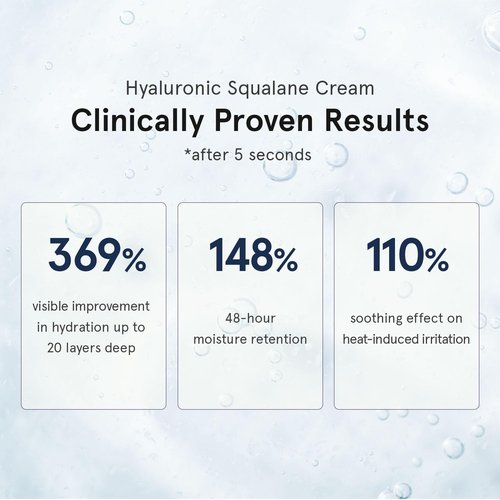 ONE THING Hyaluronic Squalane Cream (2.36 fl.oz / 70ml), Korean Skincare, Cream, Hyaluronic Acid, Moisturizing, Oil-moisture Balance, Moisture