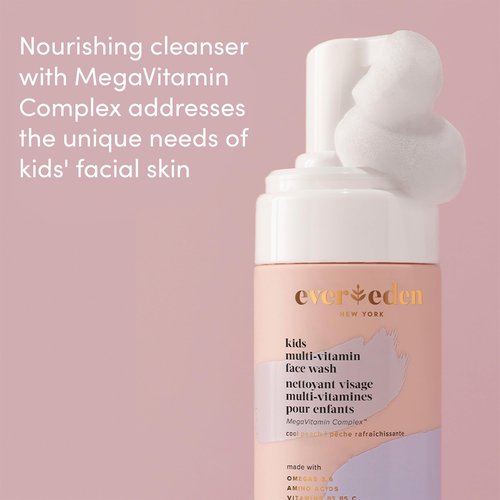 Evereden Multi-Vitamin Kids Face Wash & Multi-Vitamin Body Lotion: Melon Juice - Clean and Non-Toxic Products | Multi-Vitamin Skin Care for Kids