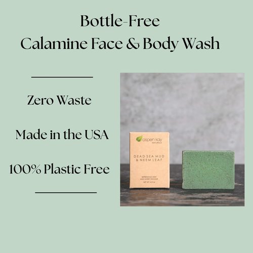 Aspen Kay Naturals Dead Sea Mud and Neem Soap - With Organic Shea Butter & Olive Oil. A Wonderful Neem Face Wash for all Skin Types. Handmade Soap - Made in USA. (3 pack)