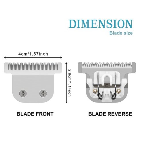 T-Blade Detachable Replacement blades Compatible with Wahl Trimmers 9864.9864SS.9686.9818A.9854L.9876L.9854 WSS3L.SS2L etc,2 PACK