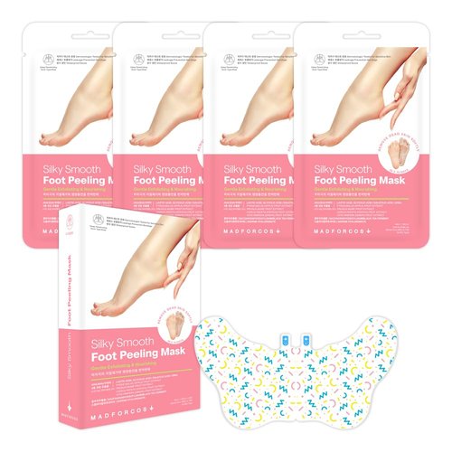 MADFORCOS Silky Smooth Foot Peeling Mask – Exfoliating Booties for Soft Feet, Callus & Dead Skin Remover, Easy At-Home Pedicure (2 Pairs / 4 Pairs) (4 Pairs (Pack of 1))