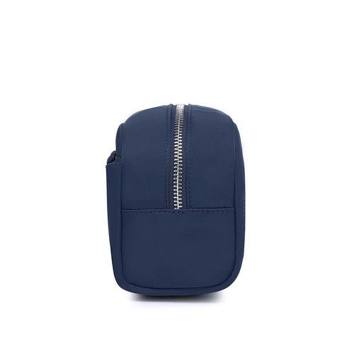 YONBEN Nylon Female cosmetic bags Canvas toiletry bags Wash bags with large capacity Simple design (Nylon/Navy Blue)