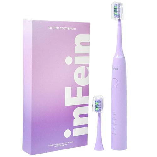 inFein Electric Toothbrush with 3 Cleaning Modes, Gentle Yet Powerful Clean, Built-in Timer, Soft Bristles, USB-C Rechargeable
