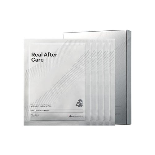 idplacosmetics Real After Care Mask (5ea) — Bio-Cellulose Ultra-Adhesive Korean Sheet Mask with Coconut-Derived Fiber for Soothing Hydration & Comfortable Fit