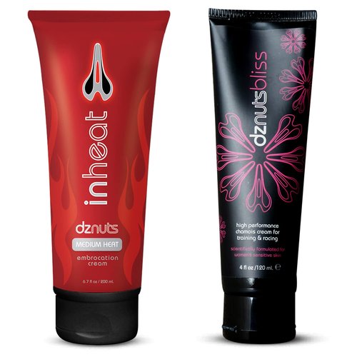 dznuts - Women’s Bliss Chamois Cream with InHeat Embrocation Cream for Cold Weather (Medium Heat)