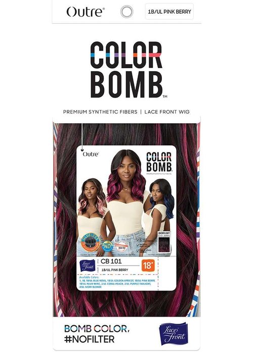 Outre Lace Front Wig - Color Bomb - CB 101 (2/UL PURPLE TWILIGHT)