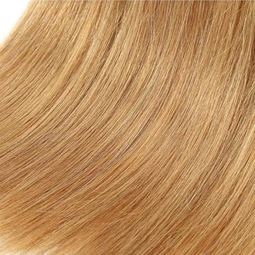 #27 Honey Blonde Bundle Human Hair Blonde Human Hair Bundles Straight 1 Bundle Color 27 16 Inch Blonde 100G/PC Unprocessed Brazilian Virgin Double Weft Hair Extension