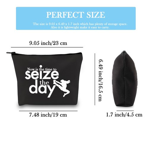 GJTIM TV Show Inspired Now is The Time to Seize The Day Musical Theatre Makeup Cosmetic Bag(Seize The Day Black)